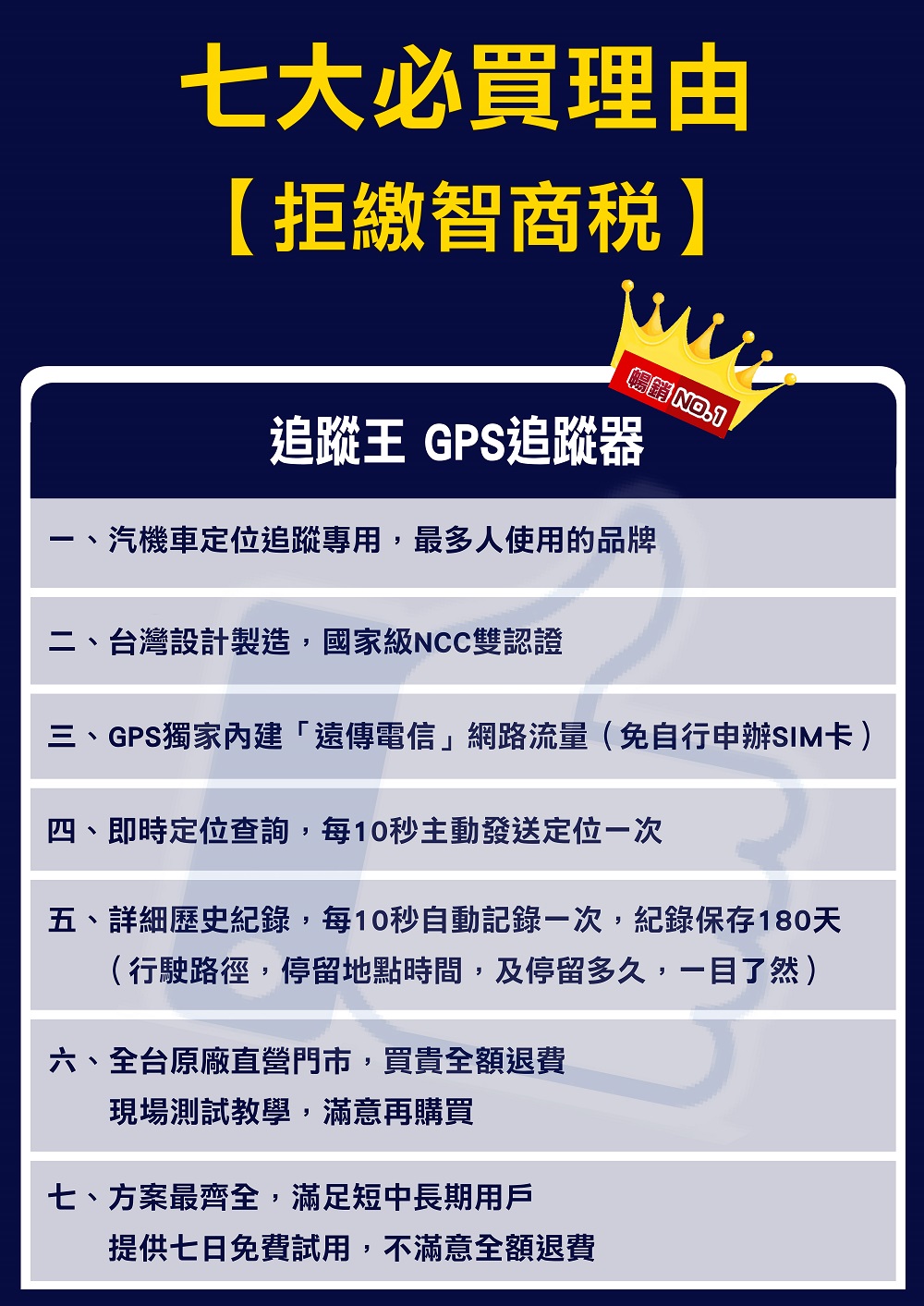 追蹤器比較表
